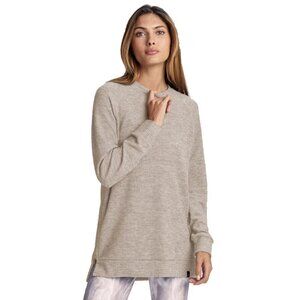 VARLEY Sierra Sweatshirt Sweater Side Zipper Ribbed Cream Beige XS